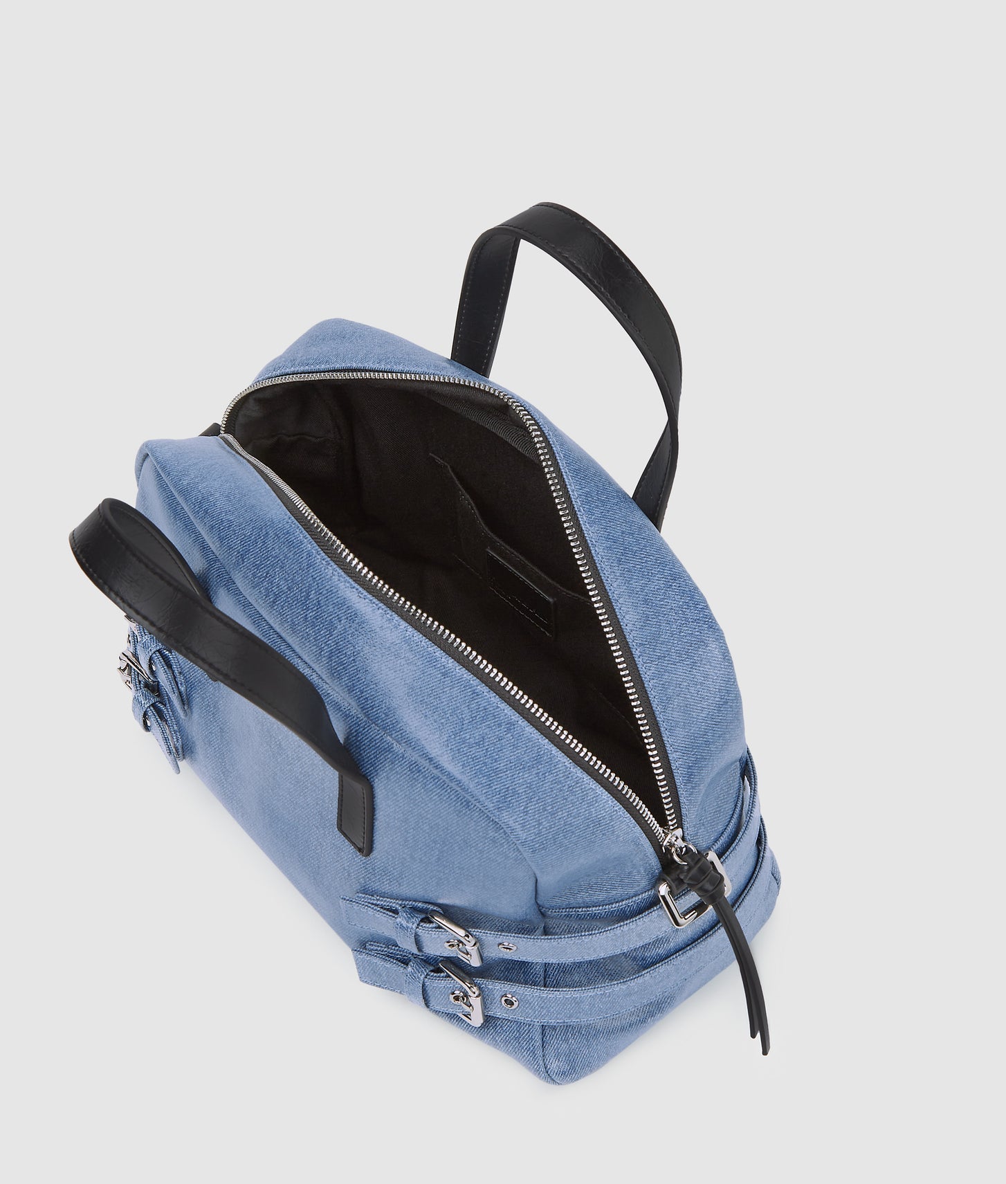 KarlLagerfeld Denim Buckle Bowling Bag Standard Blue Denim