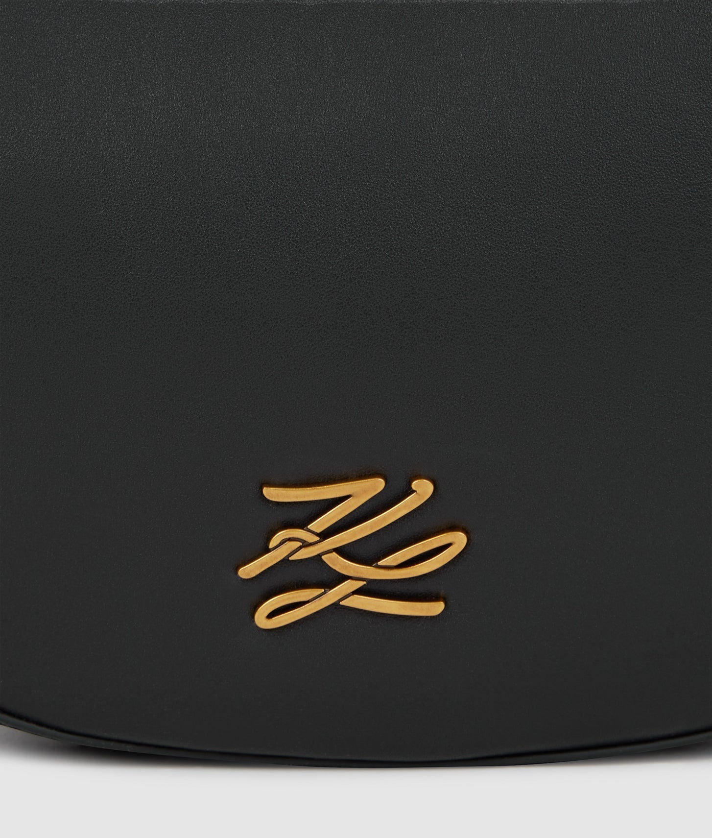KarlLagerfeld Kautograph Medium Moon Bag Black/Gold