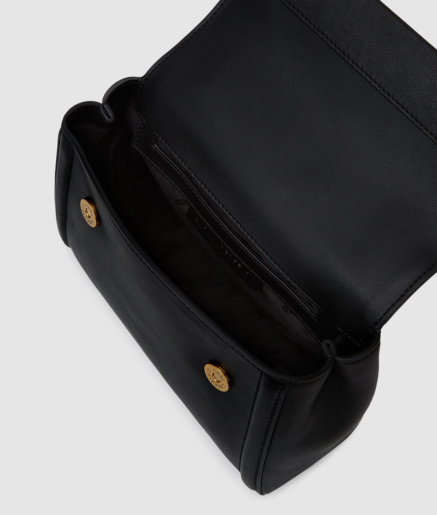 KarlLagerfeld Kautograph Small Top Handle Bag Black/Gold