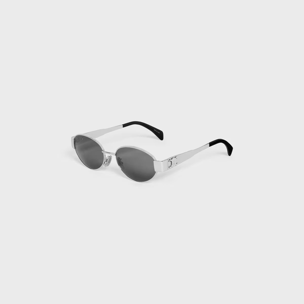 CELINE Triomphe Metal 01 sunglasses in Metal Silver / Smoke