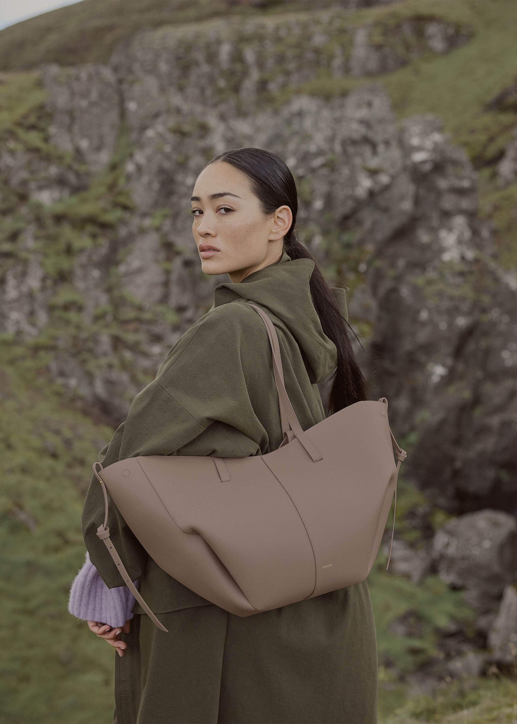 Polene Cyme Textured Taupe