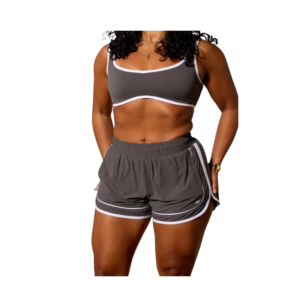 YoungLA Elevate Running Shorts Charcoal