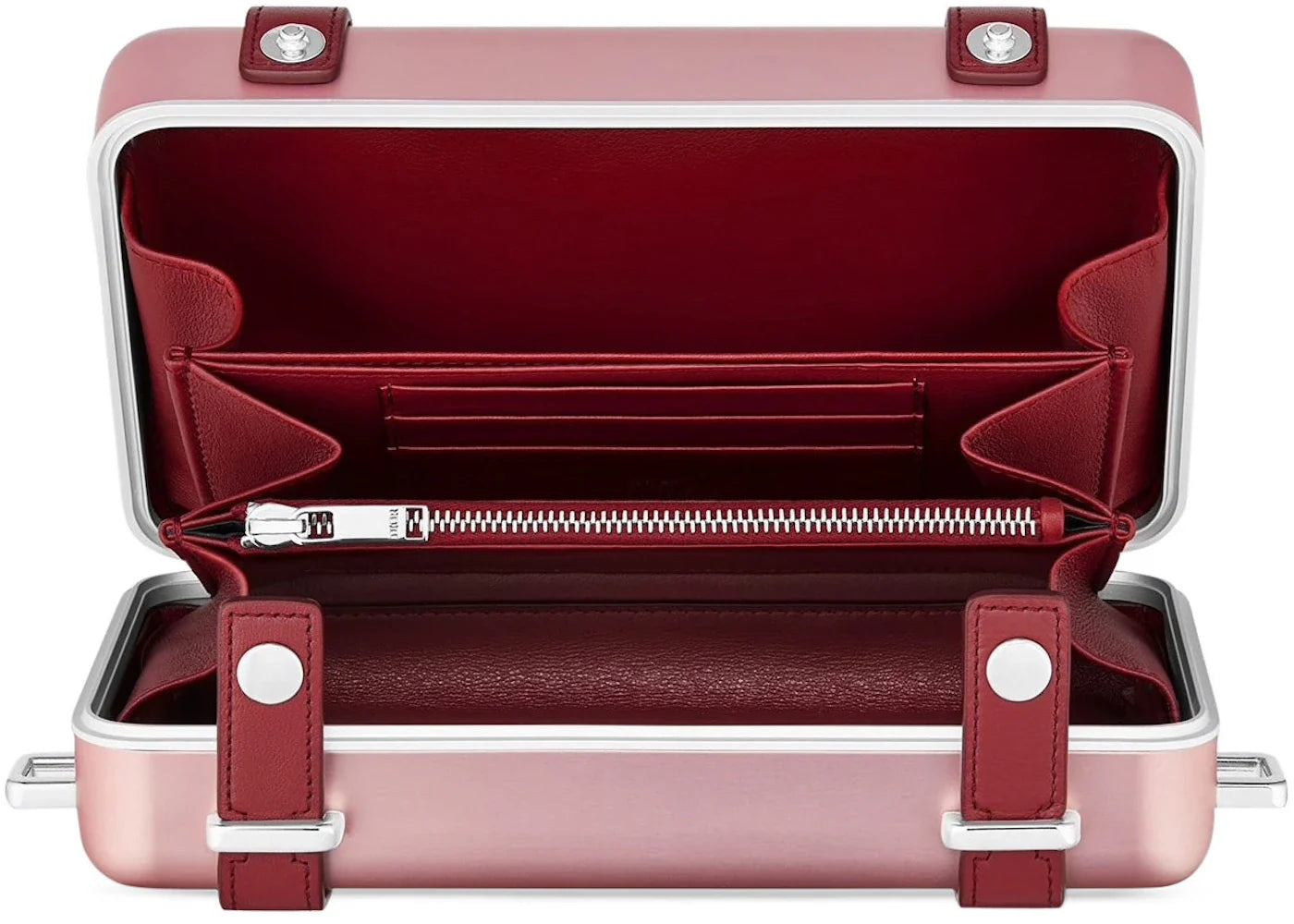 Dior X Rimowa Personal Clutch On Strap Aluminium Pink