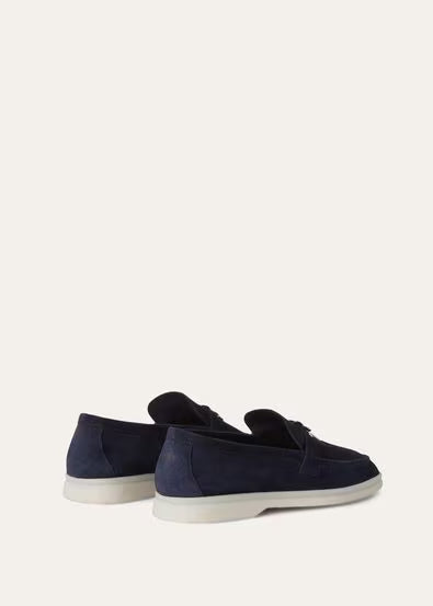 Lord Piana Argo Blue Melange (W948) Summer Charms Walk Loafer