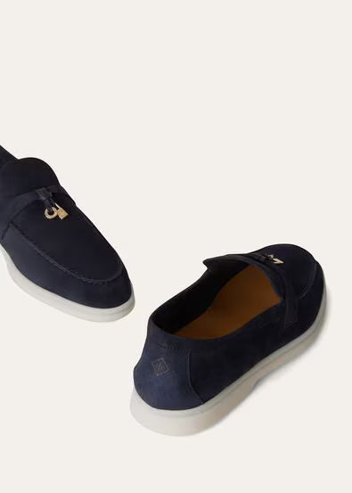 Lord Piana Argo Blue Melange (W948) Summer Charms Walk Loafer