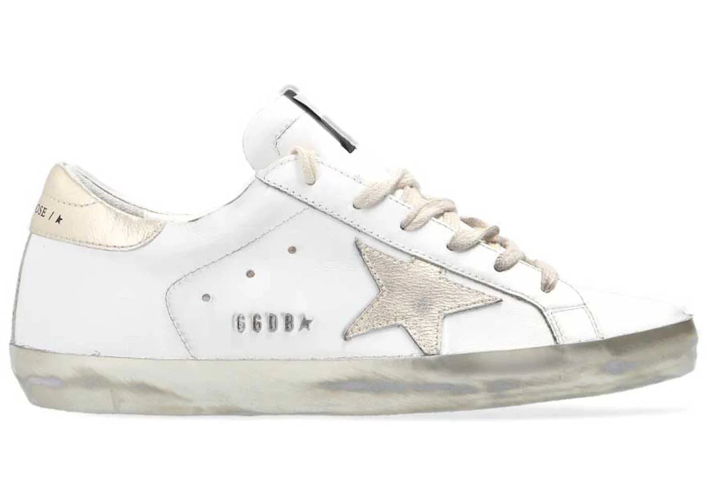 Golden Goose Super-Star White Gold Sparkle (Women'S)