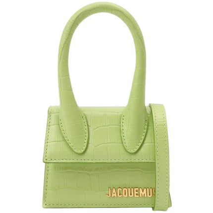Jacquemus Le Chiquito Croc Embossed Light Green (MINI)
