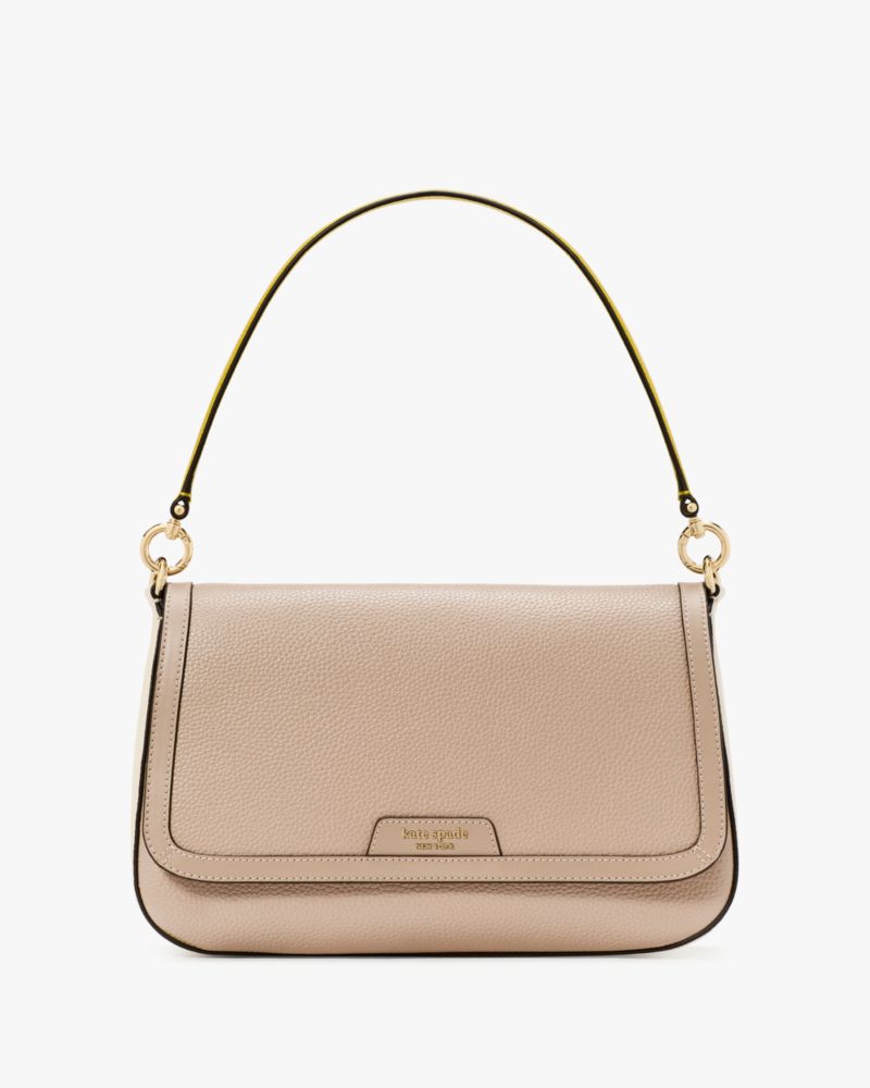 KateSpade HUDSON convertible shoulder bag Timeless Taupe Multi