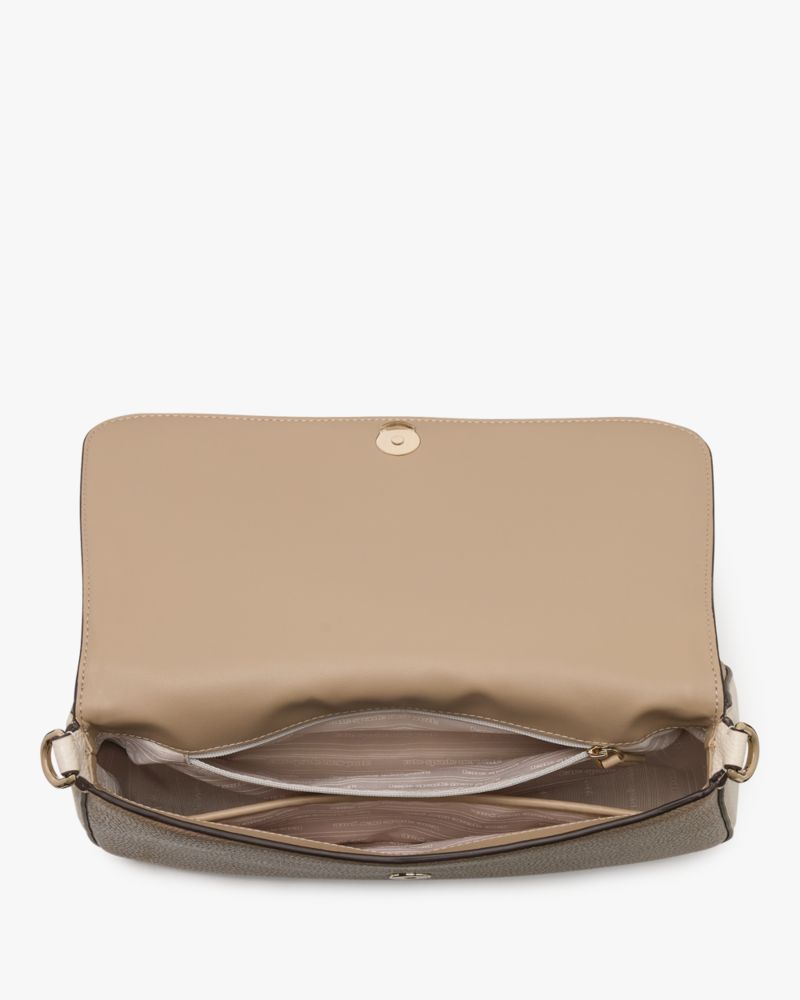 KateSpade HUDSON convertible shoulder bag Timeless Taupe Multi