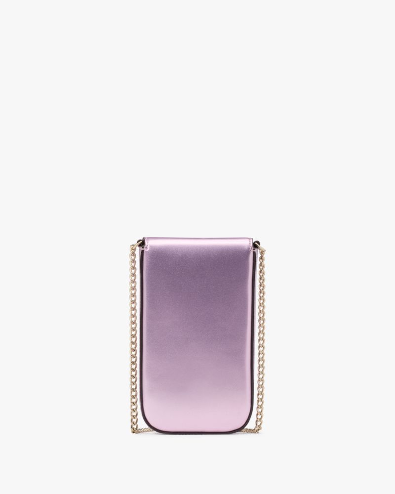 KateSpade Kenzie North South Flap Phone Crossbody Quartz Pink