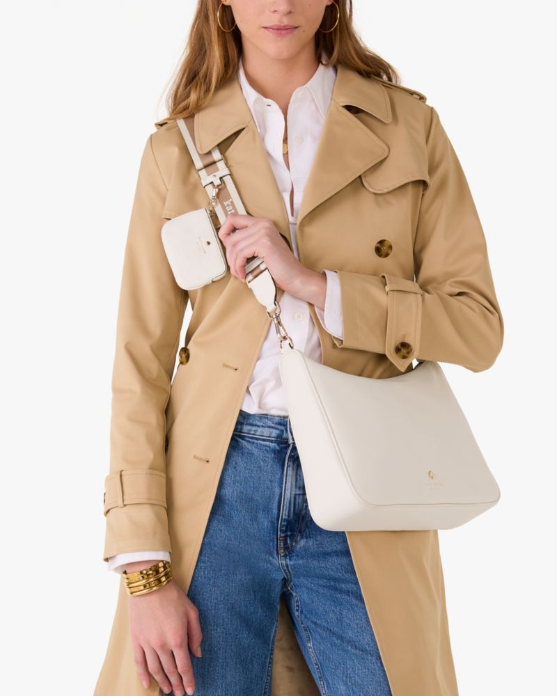 KateSpade Emma Large Crossbody Bag Parchment