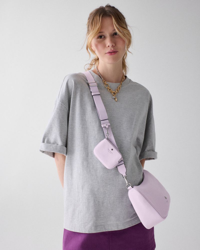 KateSpade Emma Large Crossbody Bag Light Frozen Lilac