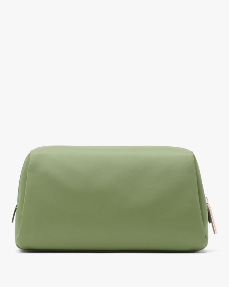 KateSpade Carter Nylon Cosmetic Pouch Cedar Stand