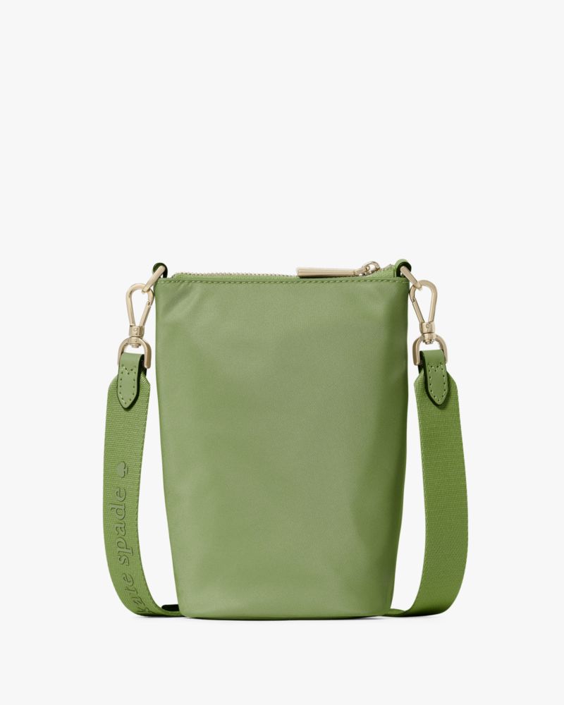 KateSpade Carter Nylon Phone Crossbody Bag Cedar Stand