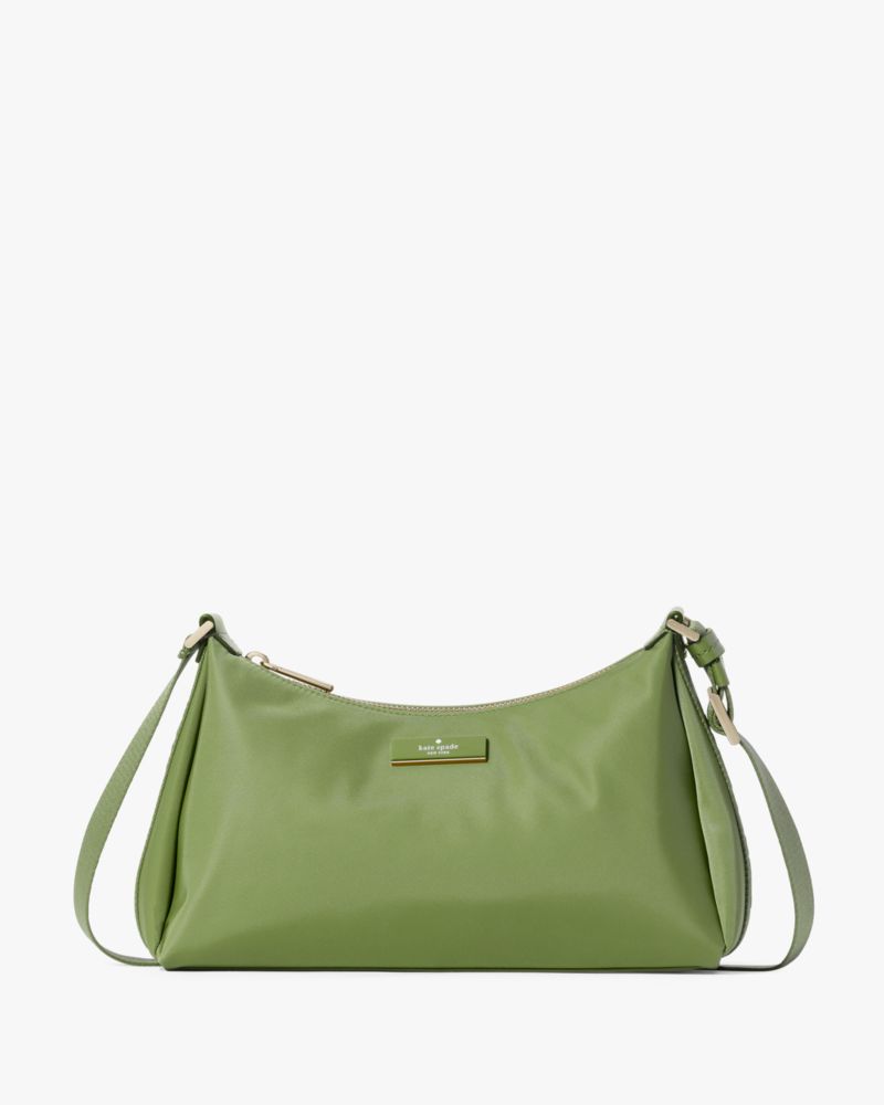 KateSpade Carter Nylon Small Shoulder Bag Cedar Stand