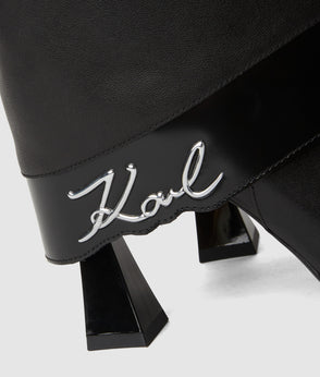 KarlLagerfeld Ksignature Small Studded Crossbody Bag Black