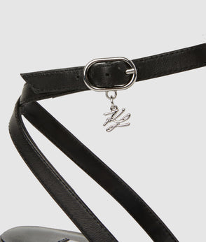 KarlLagerfeld Kautograph Padlock Trunk Bag Black-Nickel