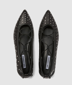 KarlLagerfeld Kautograph Medium Moon Bag Off White