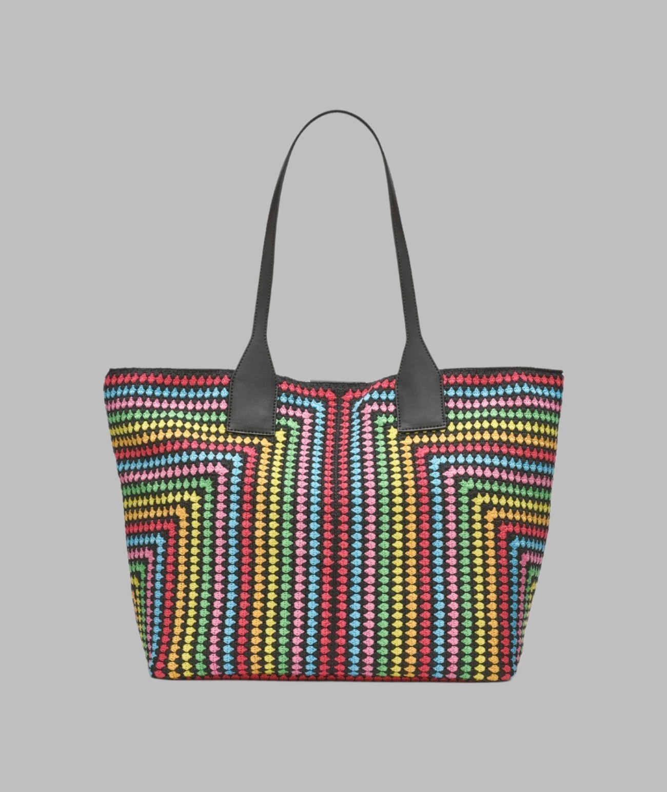 KarlLagerfeld Henriette crochet tote black multi
