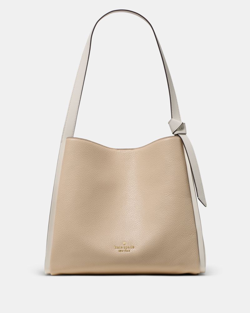 KateSpade Knott Colorblock Large Carryall Light Cream Multi