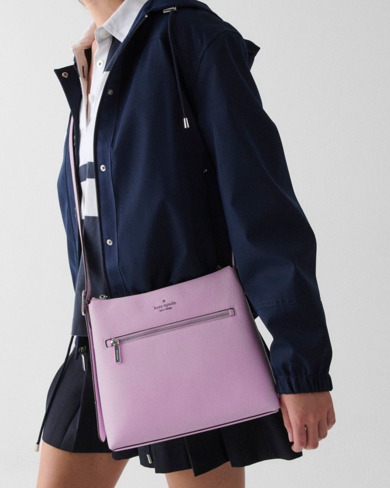 KateSpade 454 Large Swingpack Buckle Crossbody Wisteria