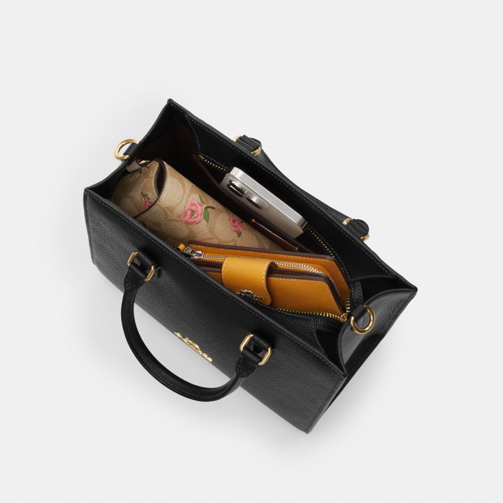 Coach Maggie Small Tote Bag Gold Dark Stone