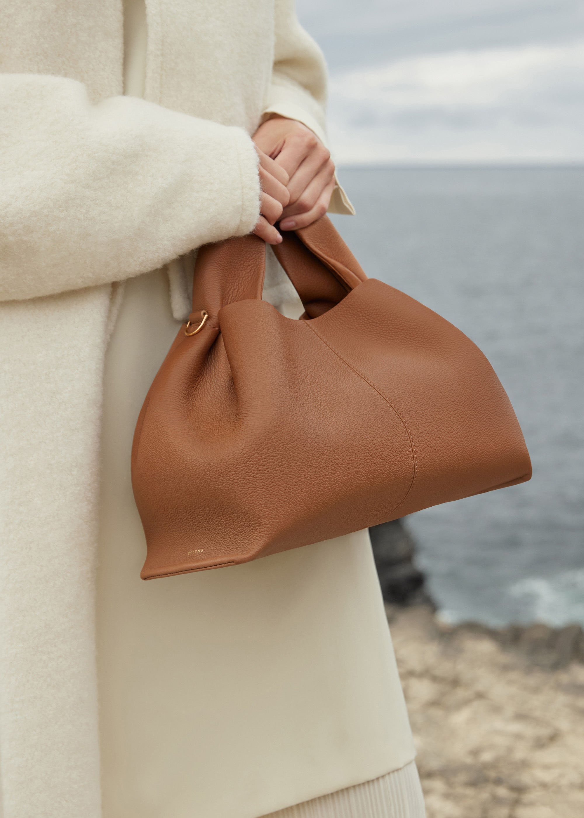 Polene Numero Neuf Textured Camel