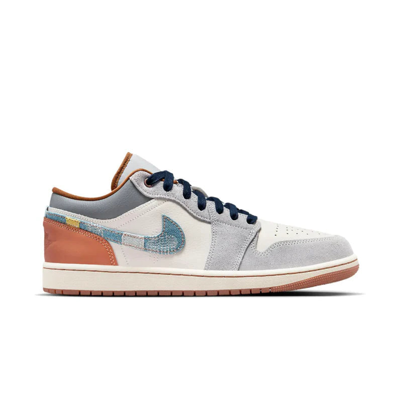 Jordan 1 Low SE Phantom Repaired Denim Swoosh