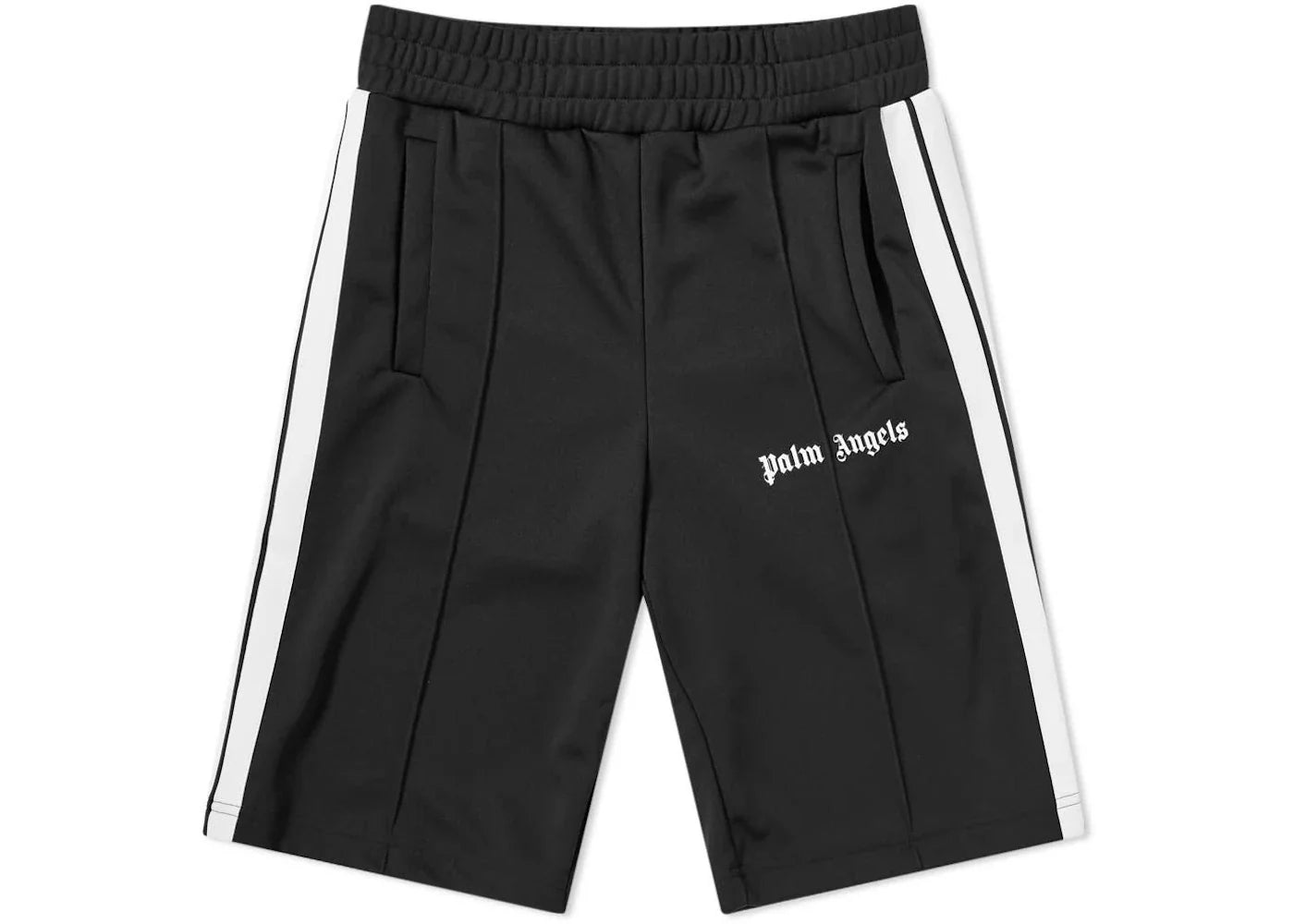 palm angels logo print track shorts black