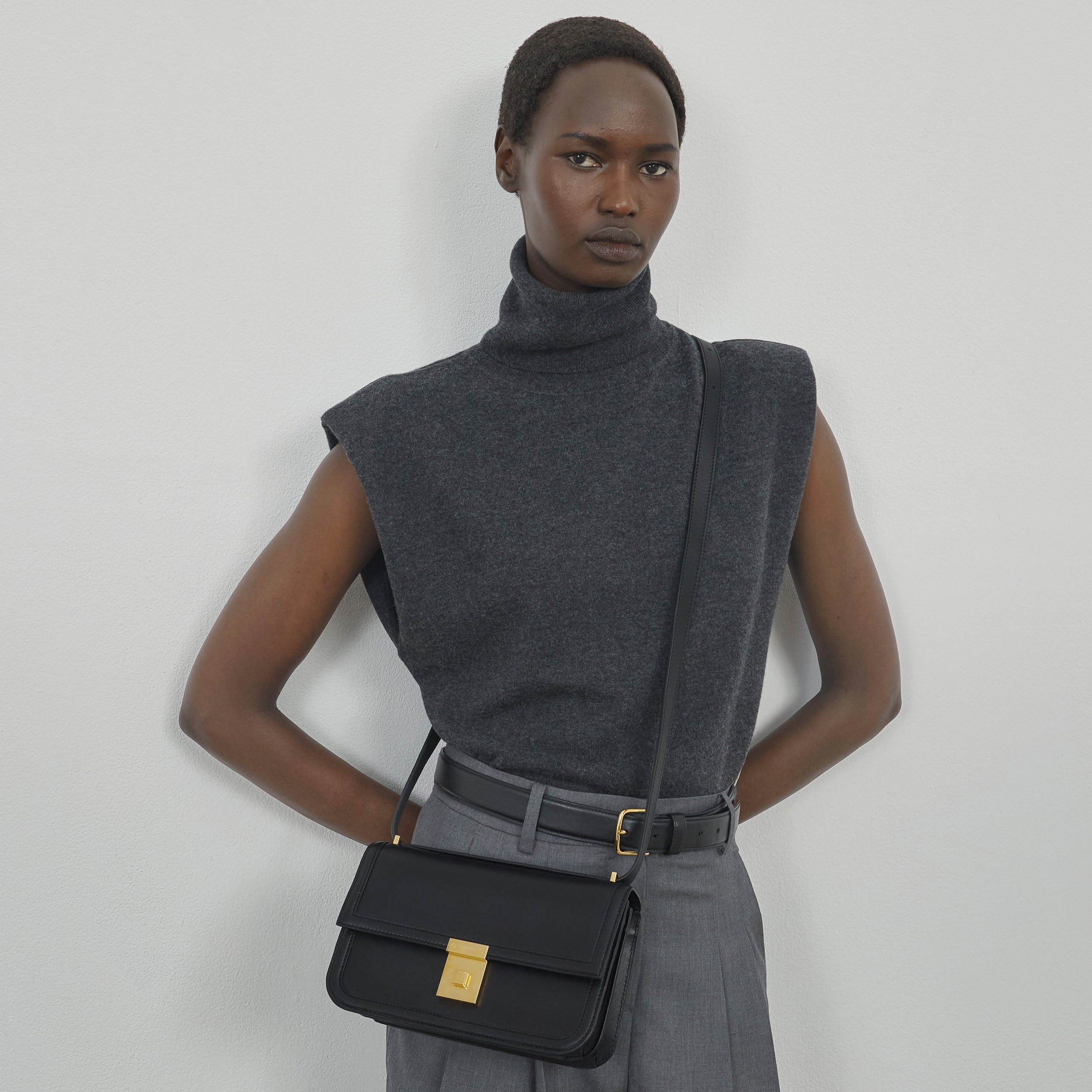 DeMellier The Paris Crossbody off-white smooth