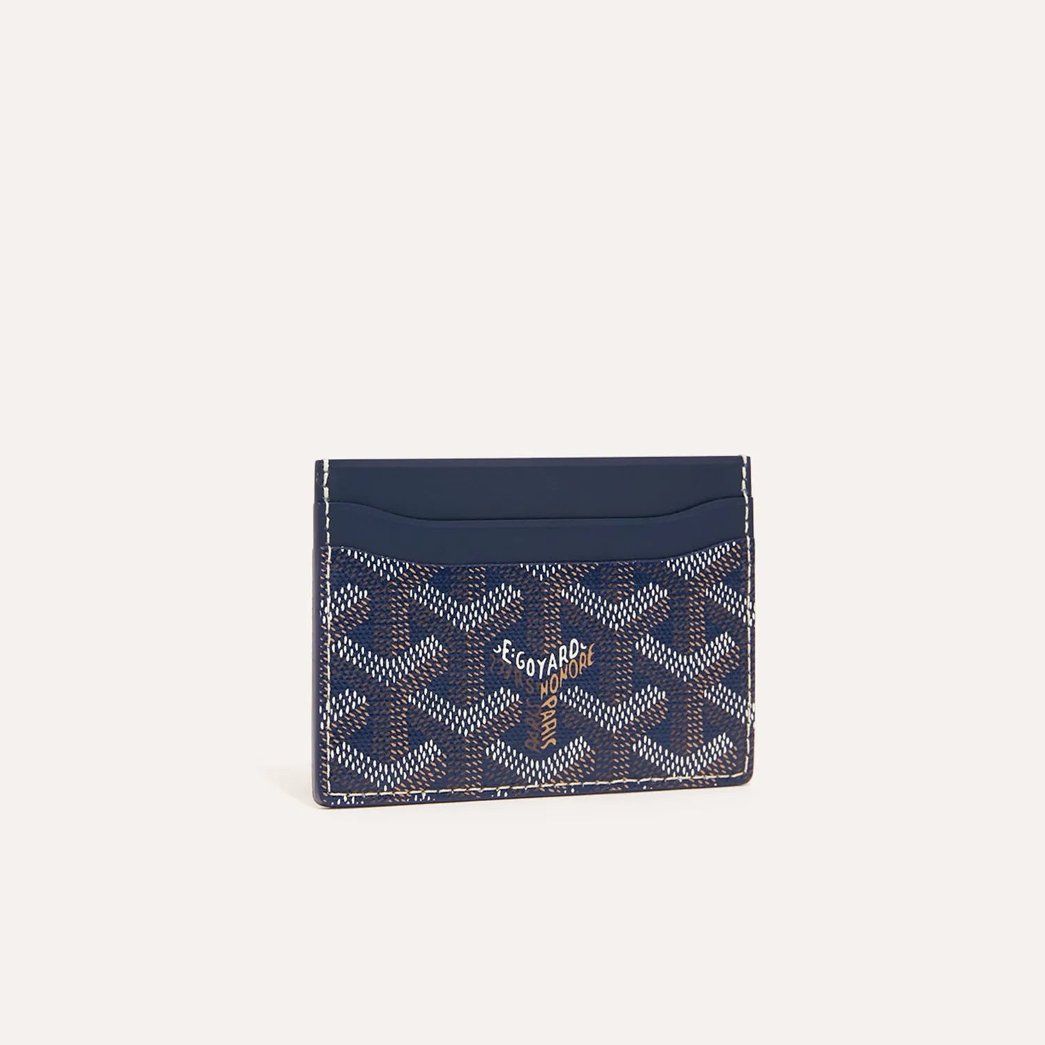 GOYARD Navy Blue Saint-Sulpice Card Wallet