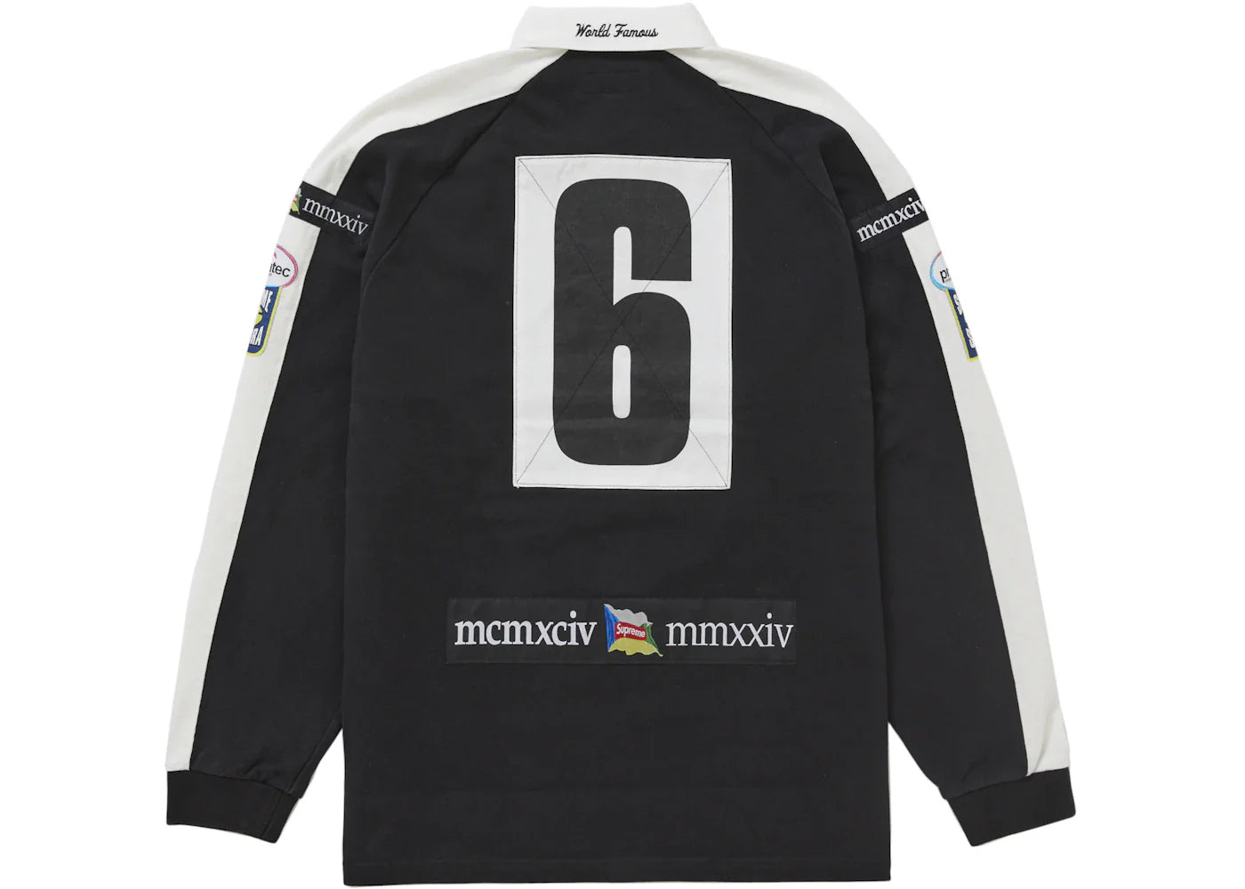 supreme chest stripe rugby black