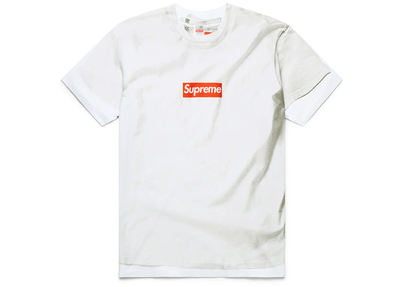 supreme mm6 maison margiela box logo tee white