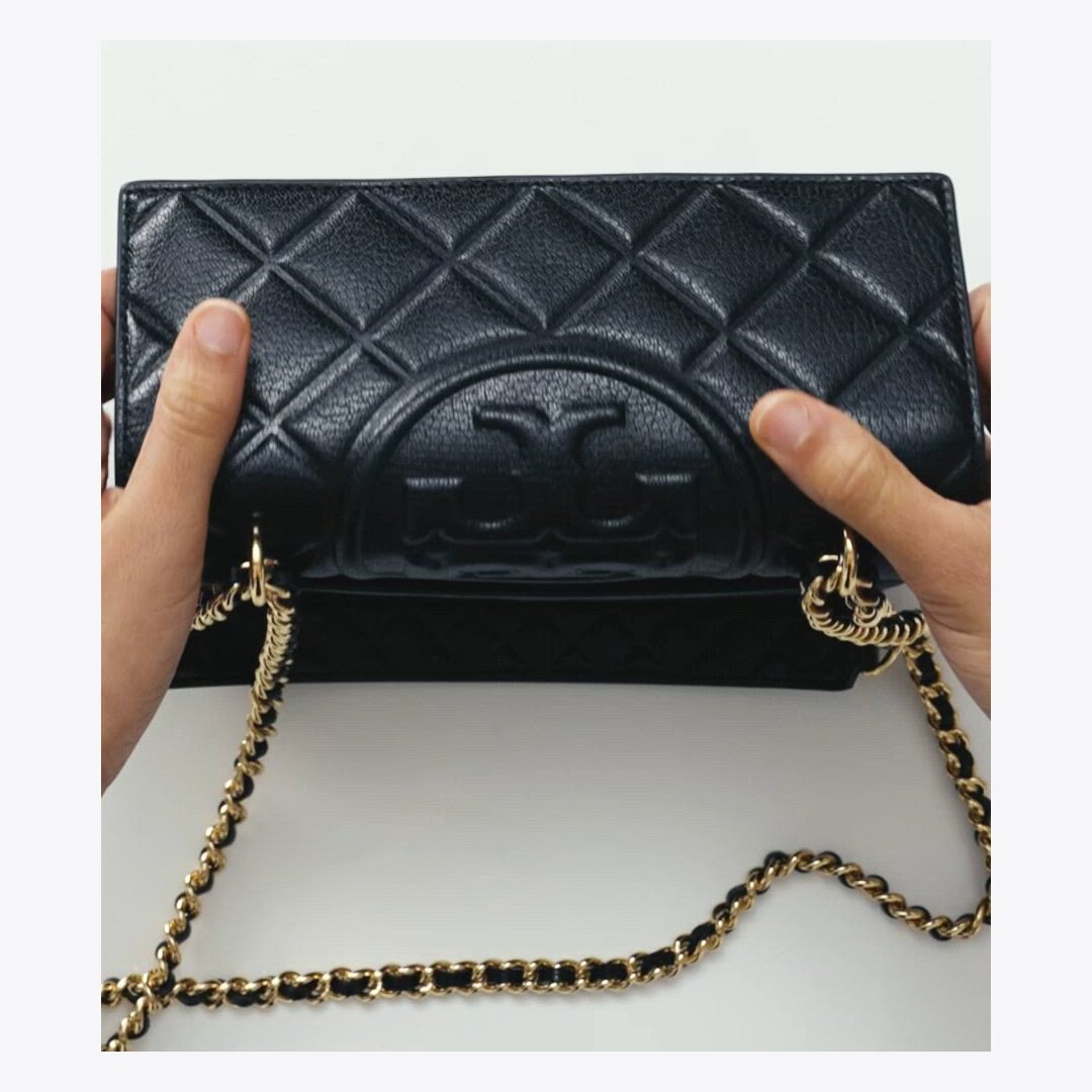 Tory Burch Small Fleming Shoulder Bag Black