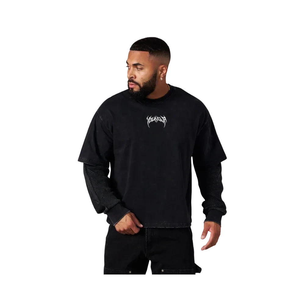 YoungLA Shadow Twofer Long Sleeves Black Wash