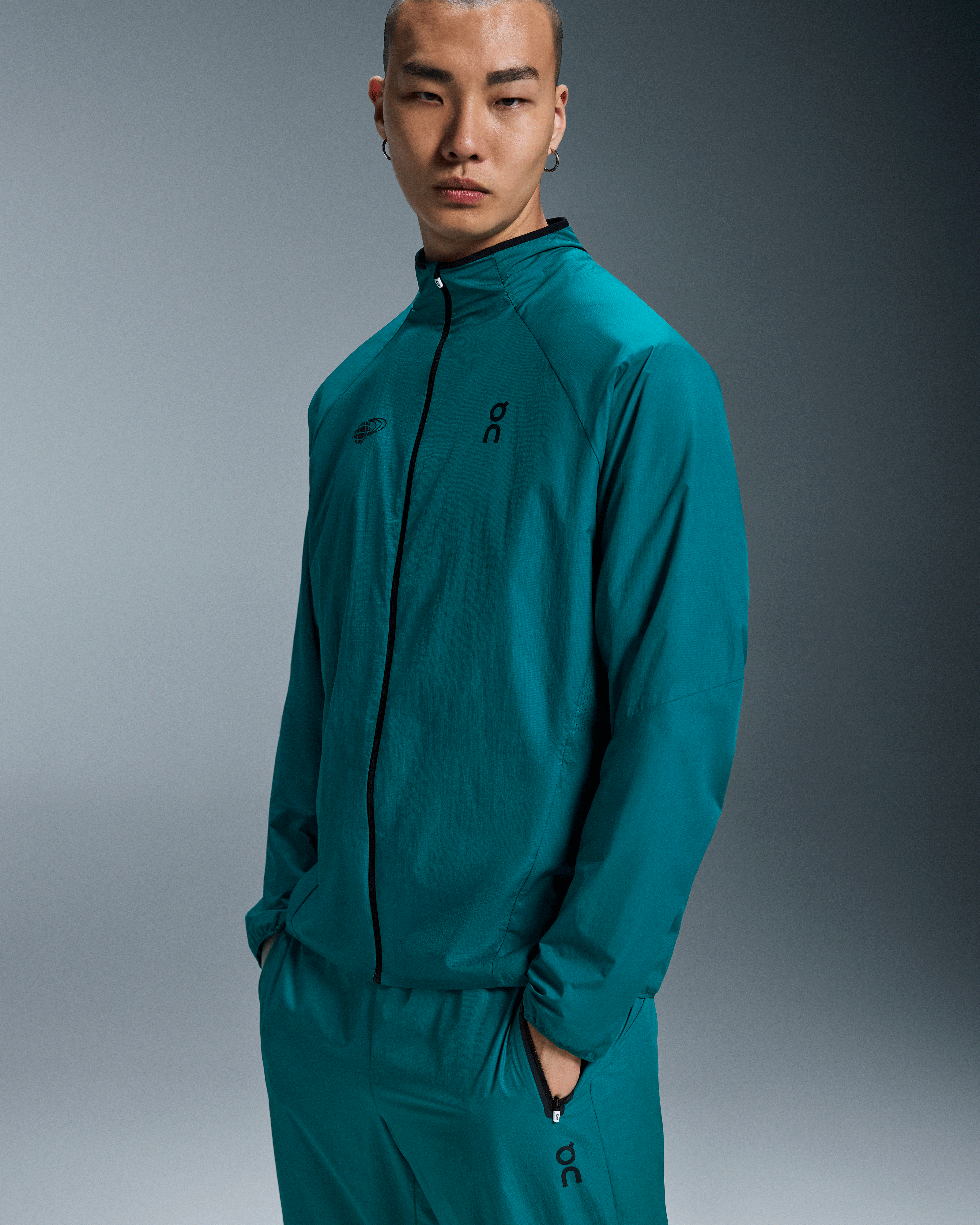 On Track Jacket Beams Evergreen