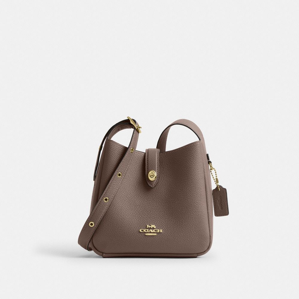 Coach Hadley Mini Crossbody Bag Gold Dark Stone