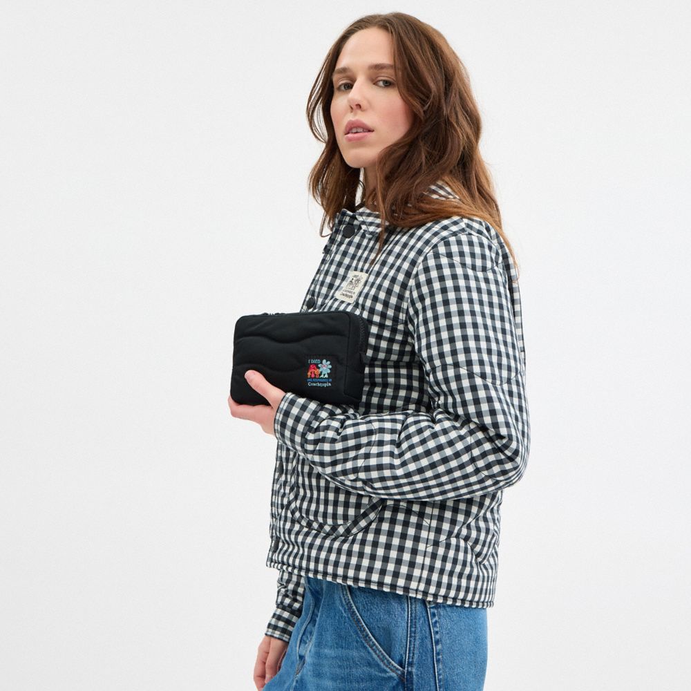 Coach Coachtopia Loop Pouch In Recycled Polyester Black