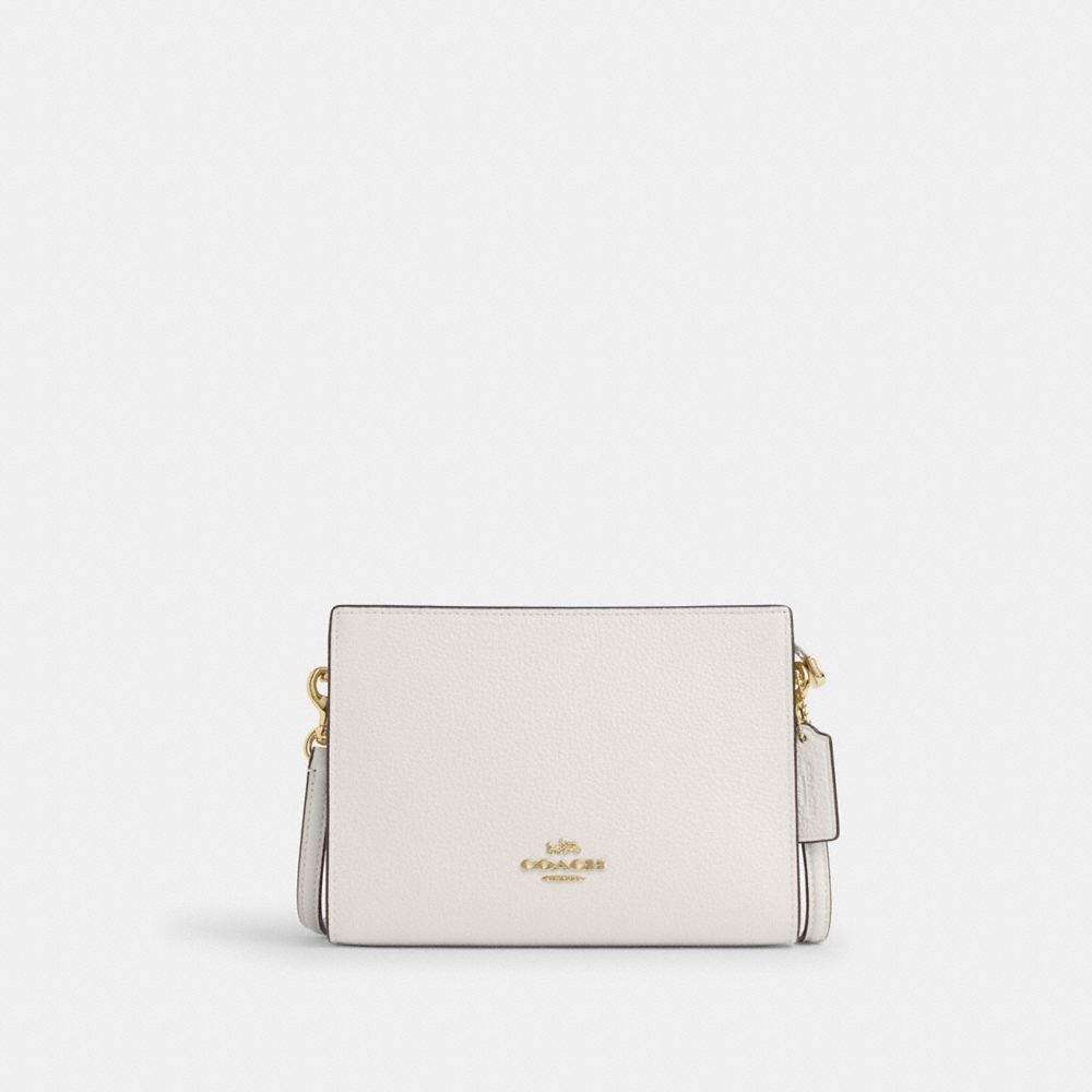 Coach Slim Crossbody Bag Gold Chalk