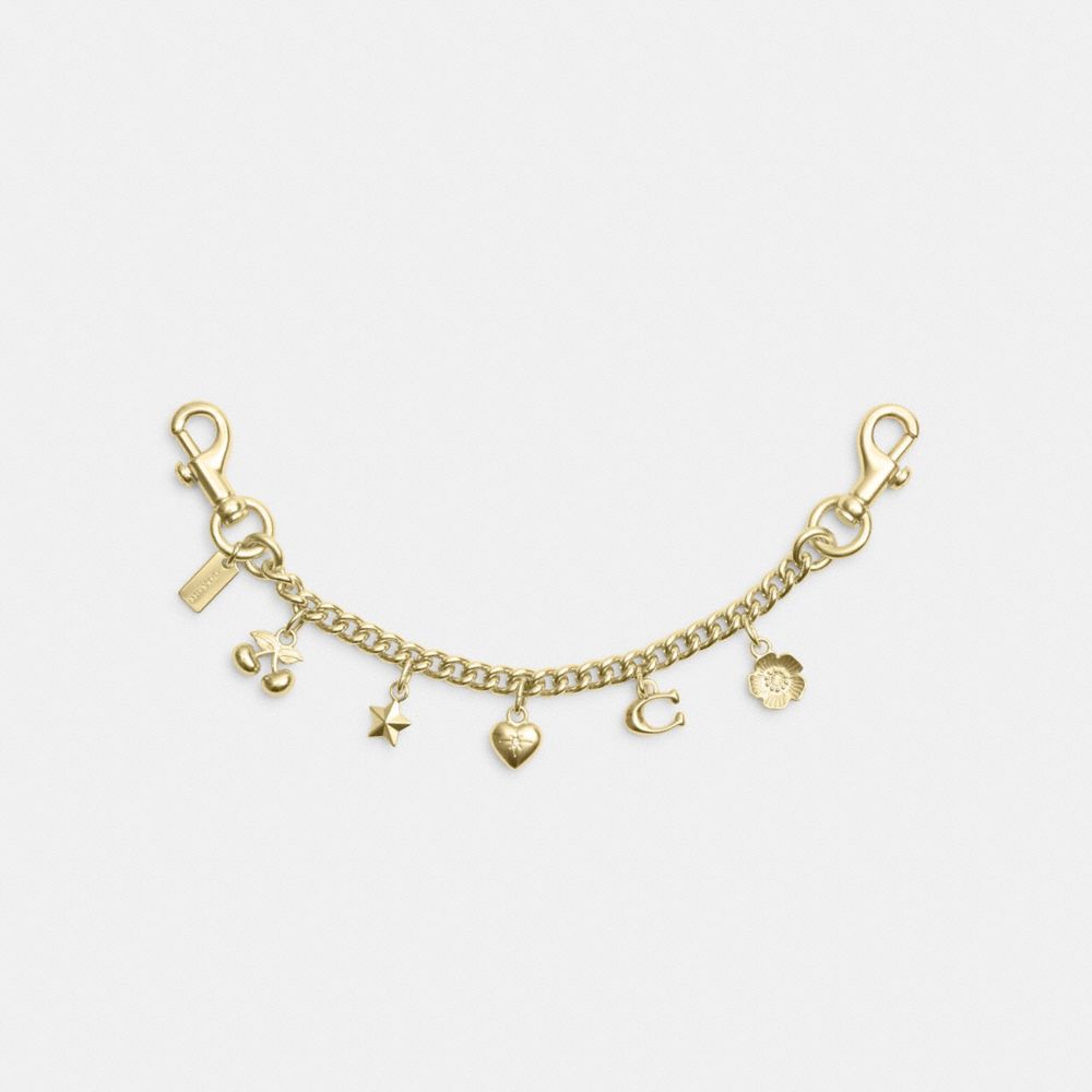 Coach Gold Swagger Chain With Charms Gold Gold