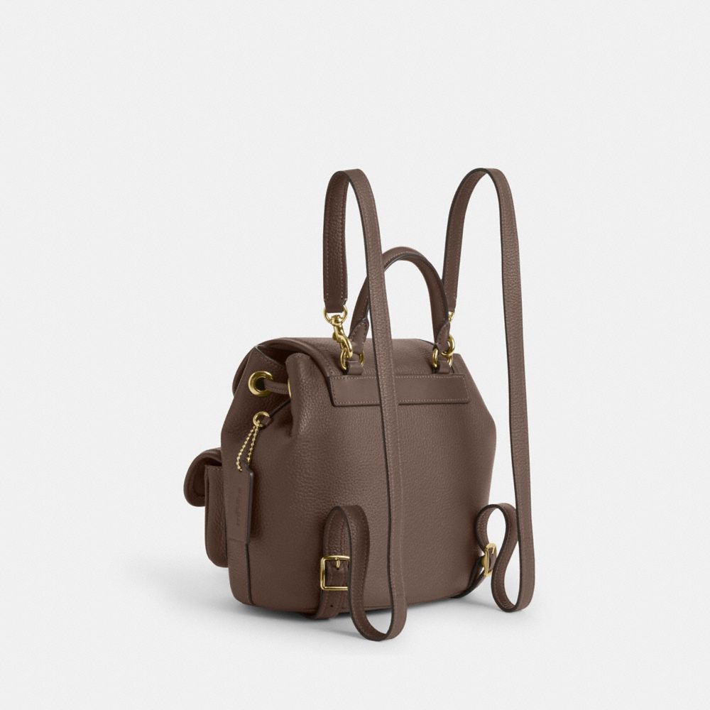 Coach Hadley Backpack Gold Dark Stone