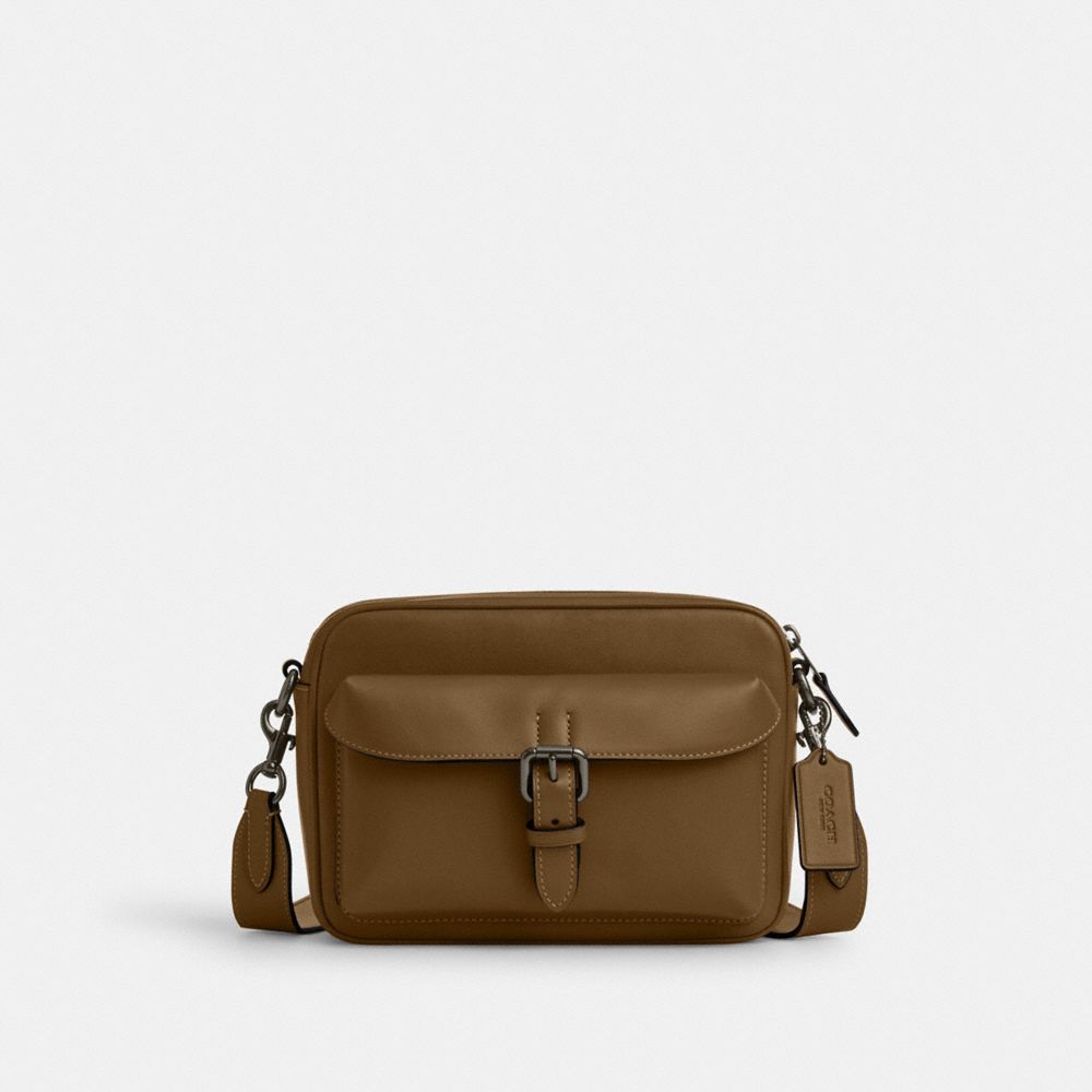 Coach Warner Crossbody Bag Gunmetal Green