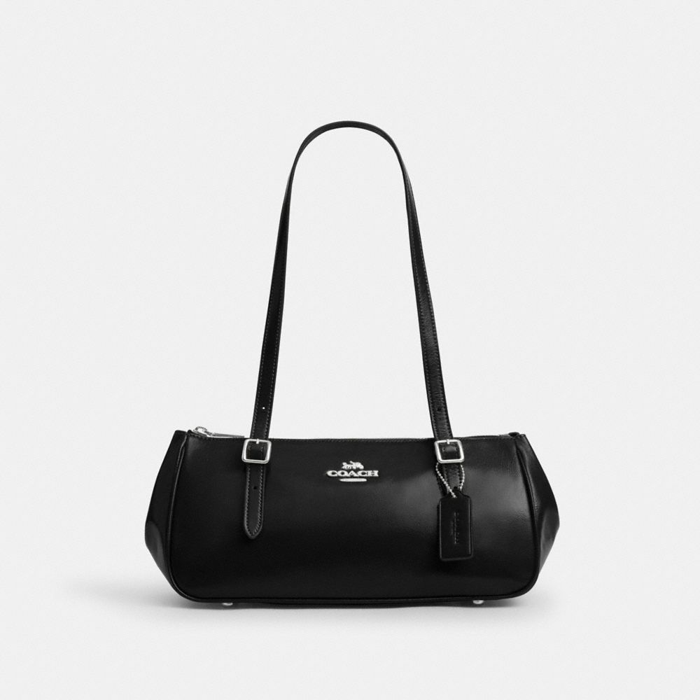 Coach Asher Shoulder Bag Silver Black