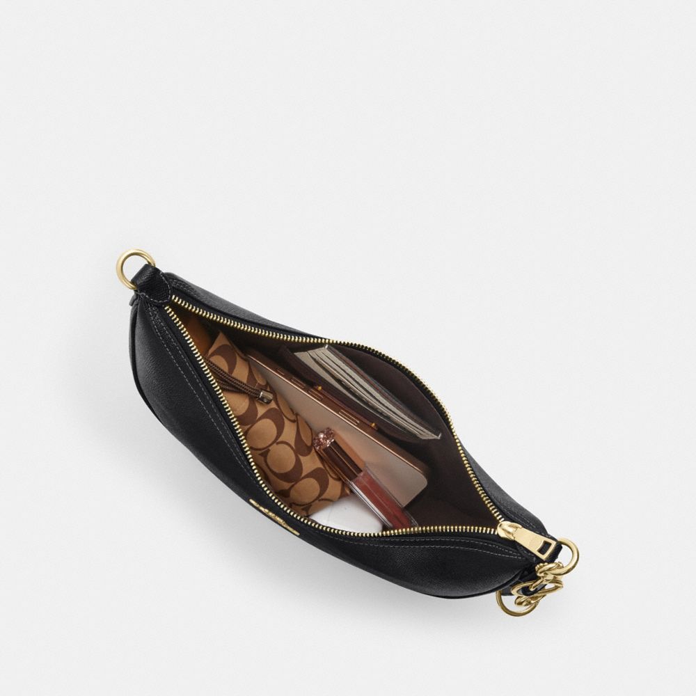 Coach Aria Shoulder Bag Gold Black