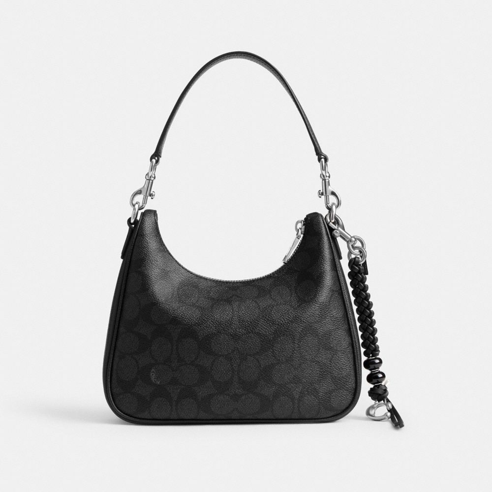 Coach Braided Bag Charm Black