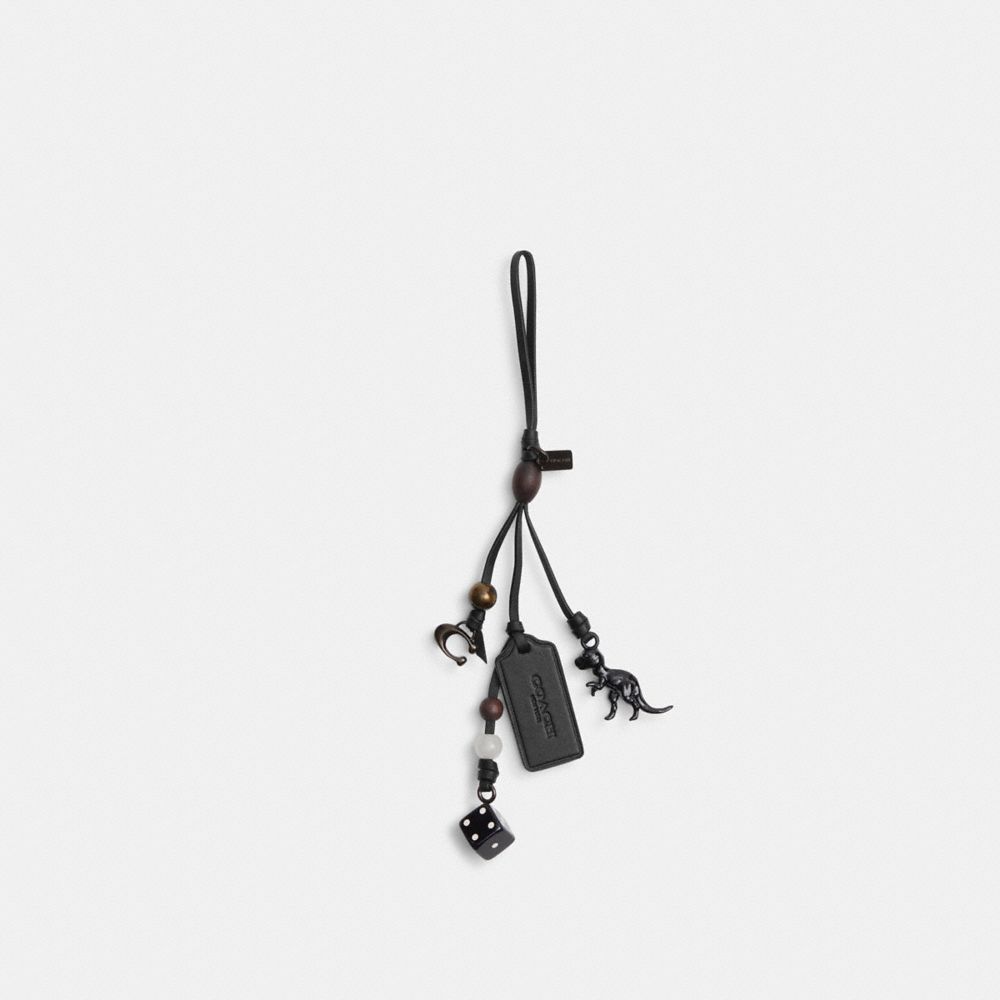 Coach Heritage Bag Charm Black