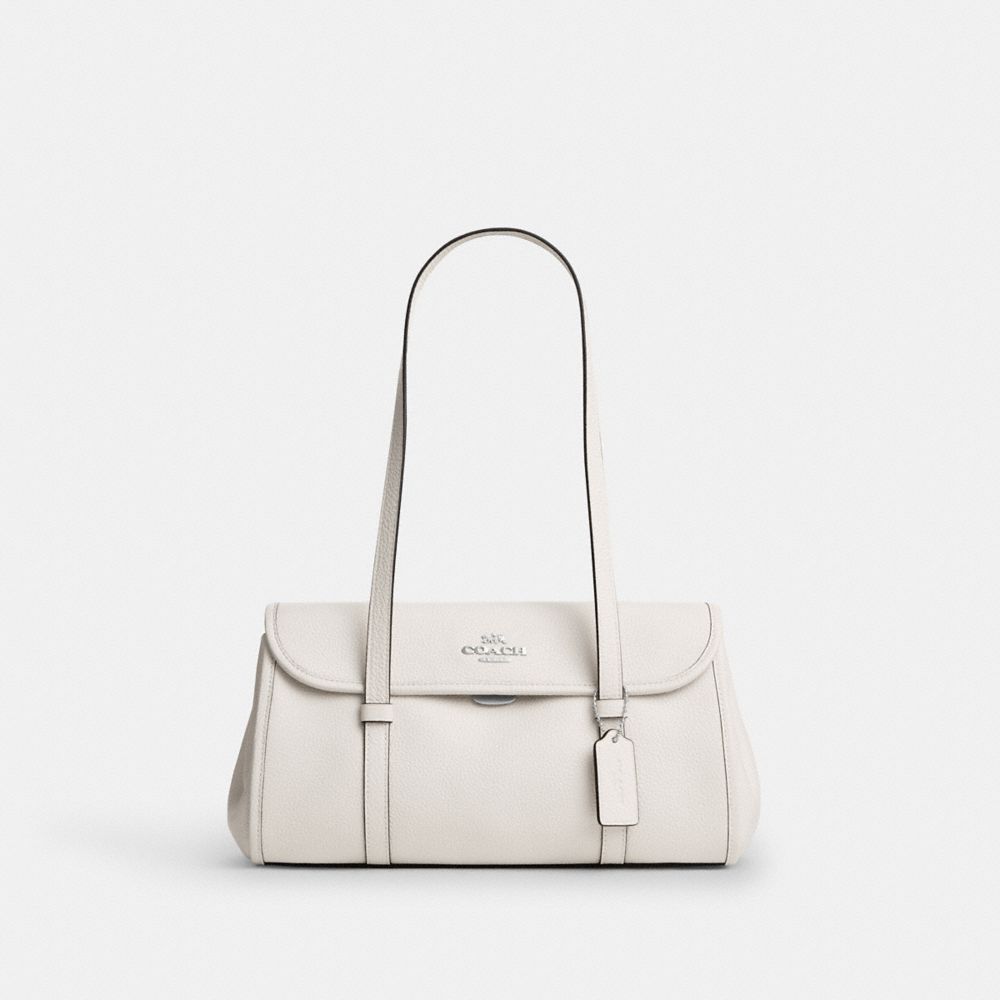 Coach Bridget Flap Shoulder Bag Silver