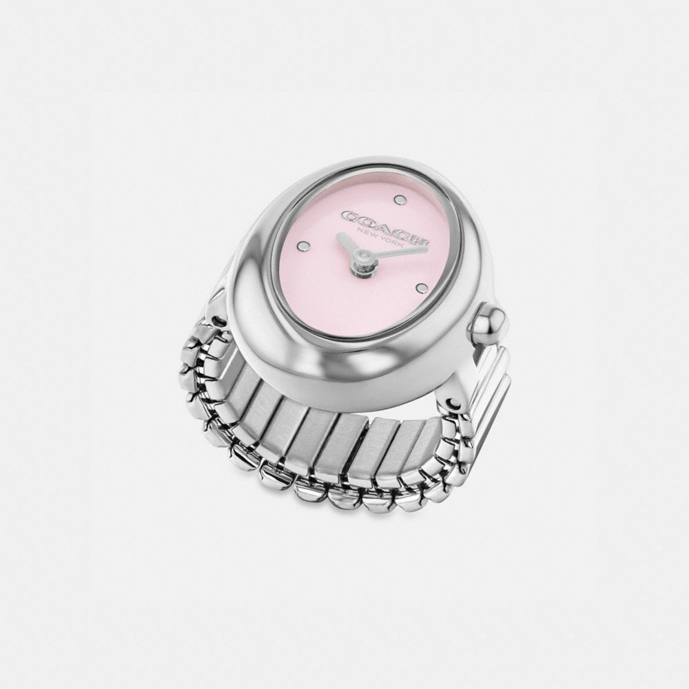 Coach Sammy Ring Watch, 18 Mm X 22.5 Mm Stainless Steel