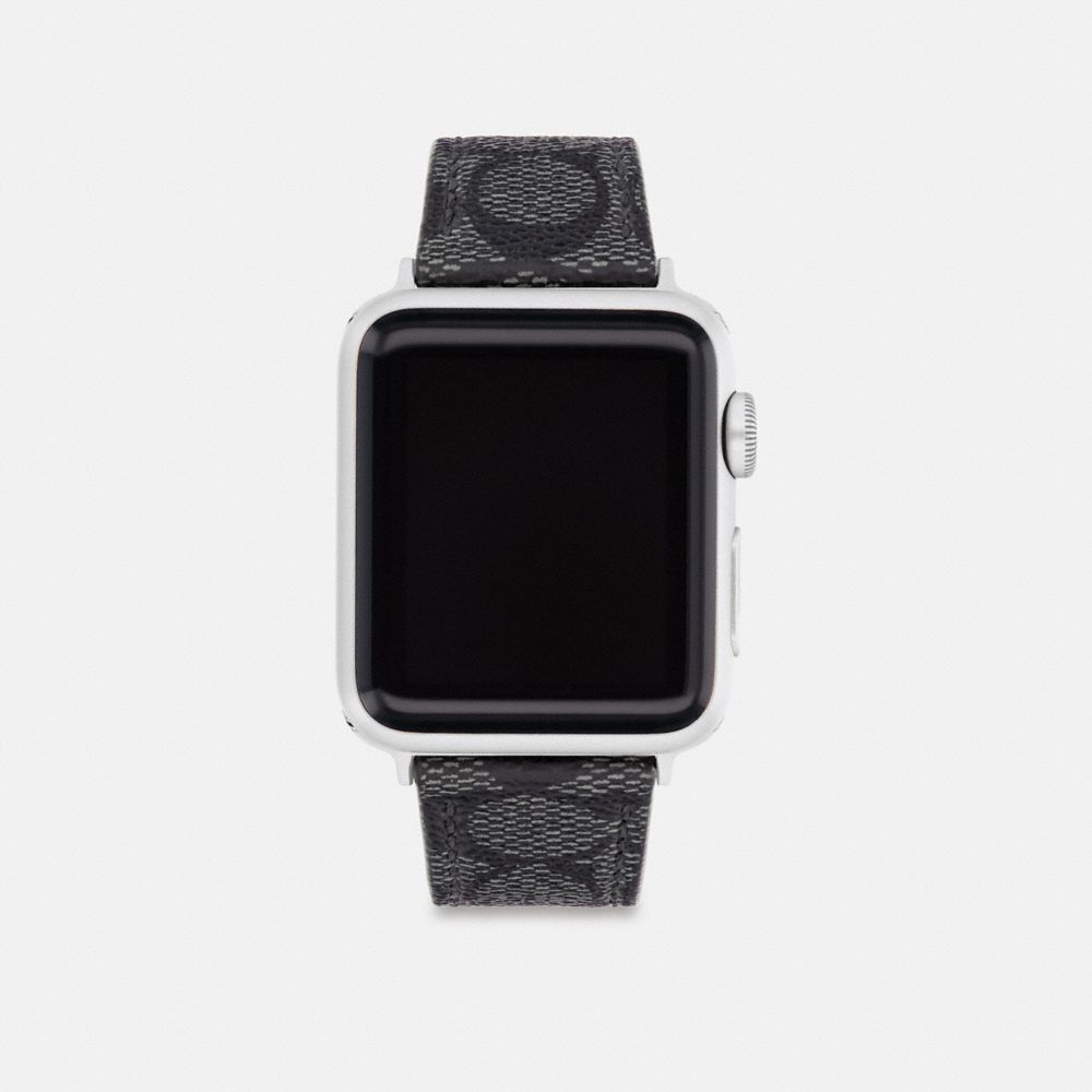 Coach Apple Watch® Strap, 38 Mm And 40 Mm Graphite Gray