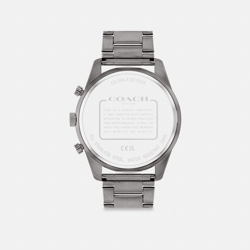 Coach Cole Watch, 44 Mm Dark Grey